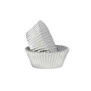 Baking Paper Liners- Regular Muffin Size- Silver Foil